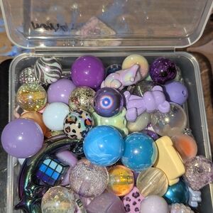 Prince Themed Acrylic Bead Mix PLEASE READ DISCRIPTION